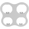 Комплект из светильников и рамки LIGHTSTAR Domino D64606070707