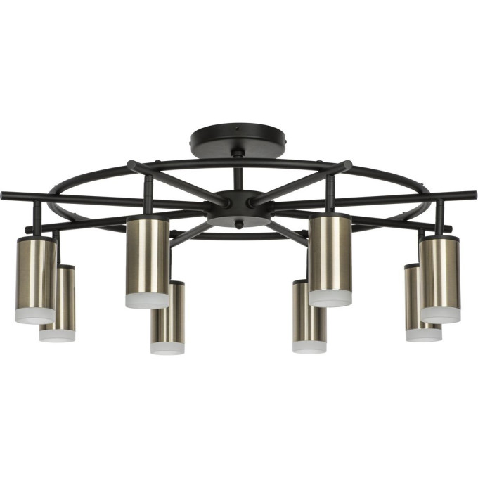 Люстра LIGHTSTAR RULLO 8х50W GU10 черный/бронза LR7183180
