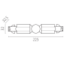 Соединение LIGHTSTAR 504156-FRPI QUATTRO с меняющимся углом к треку 5040xx-(F)/(R) БЕЛЫЙ